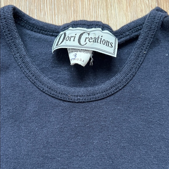 Dori Creations Navy Rhinestones Peace Sign Design Kids Tank Top Size 3 - Picture 9 of 14